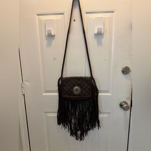 Reimagined AUTHENTIC Louis Vuitton purse by Leather & Vodka with western details